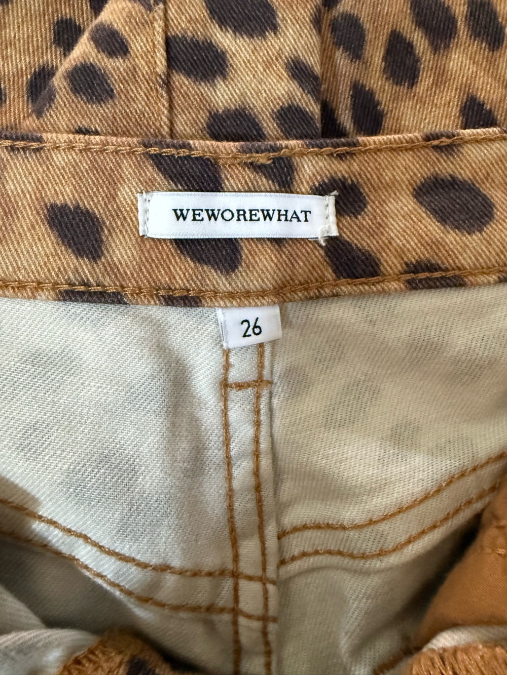 WeWoreWhat Leopard Cheetah Print High Rise Skinny Jeans Size 26